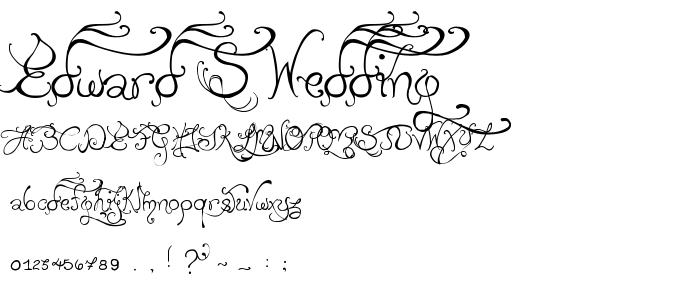 Edward_s Wedding font